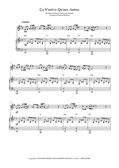 Ca N'arrive Qu'aux Autres (arr. Kaiserin Rebecca)
