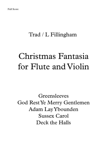 Christmas Fantasia (arr. Lindsey Fillingham)