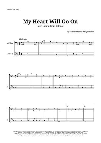 My Heart Will Go On (love Theme From 'titanic') (arr. Langanho)