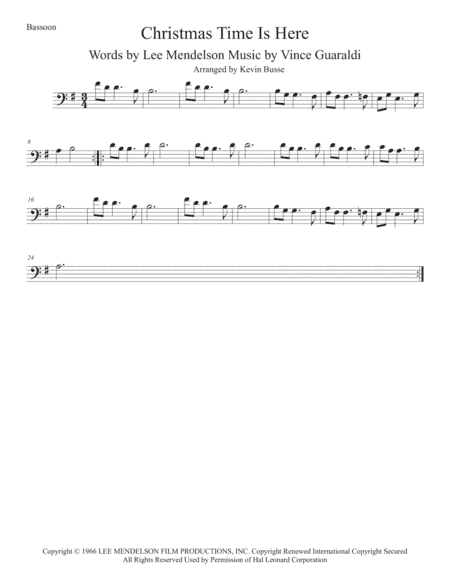 Christmas Time Is Here (arr. Kevin Busse)