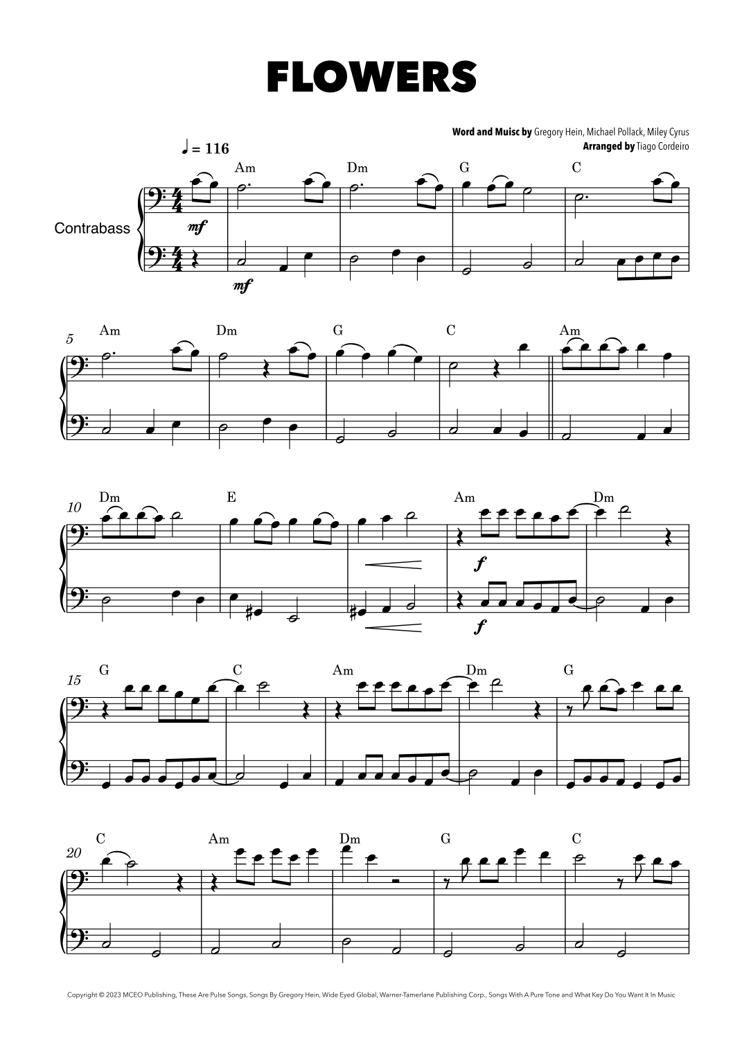 Flowers (arr. Tiago Cordeiro)