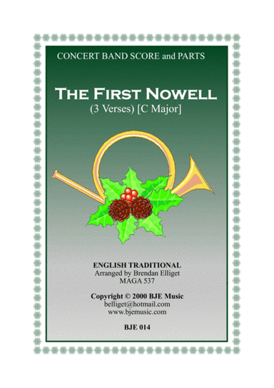 The First Nowell (Noel) - Concert Band Score and Parts (arr. Brendan Elliget MAGA 537)