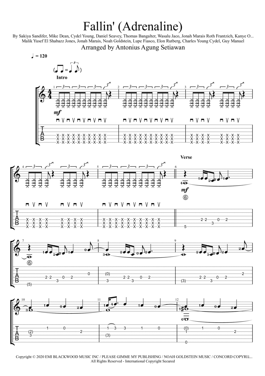 Fallin (arr. Antonius Agung Setiawan)