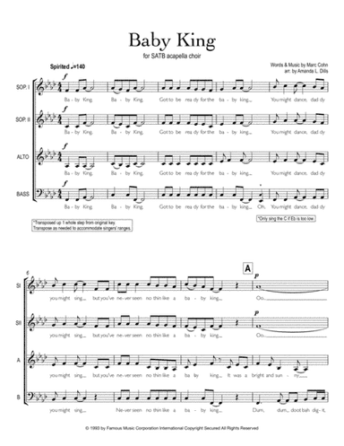 Baby King (arr. Amanda Dills)