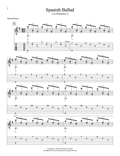 Spanish Ballad ( or Romanza ) (arr. Dennis McCorkle)