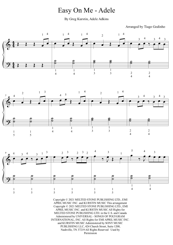 Easy On Me (arr. Tiago Godinho)