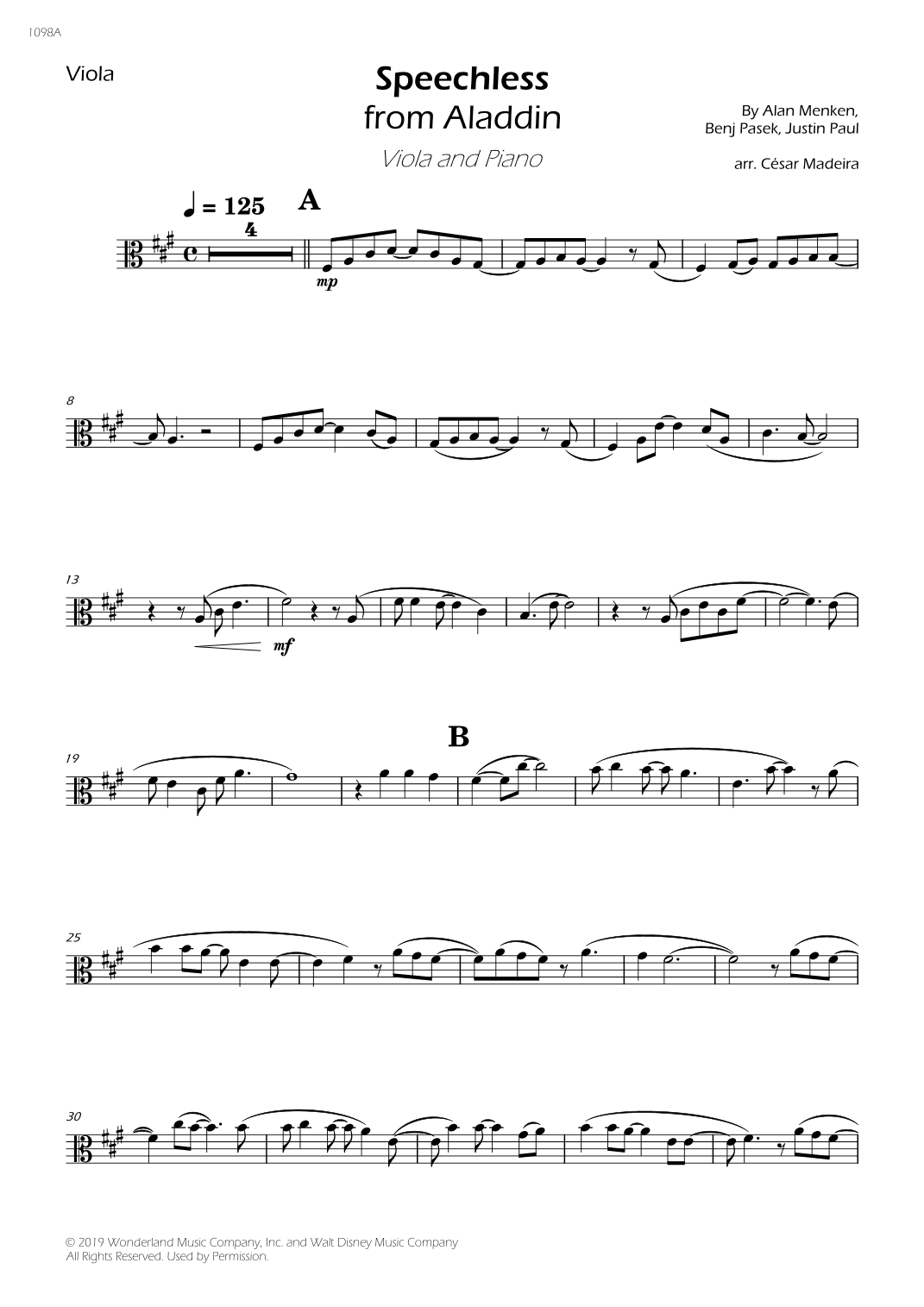 Speechless (arr. César Madeira)
