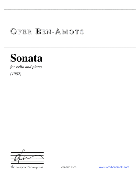 Sonata  - for cello and piano