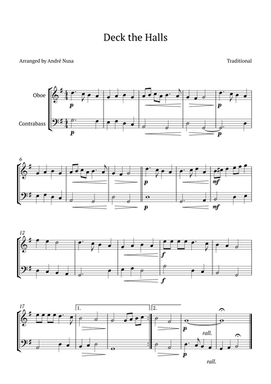 Deck the Halls (arr. André Nusa)