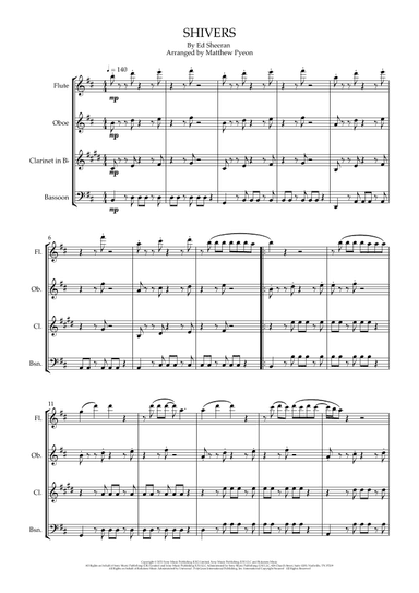 Shivers (arr. Matthew pyeon)