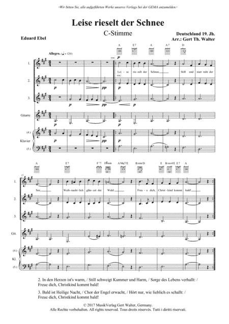 Snow Falls Softly At Night (arr. Gert Th. Walter)