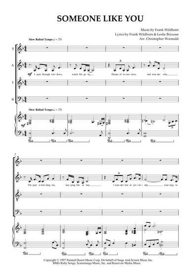 Someone Like You (arr. Christopher Wormald)