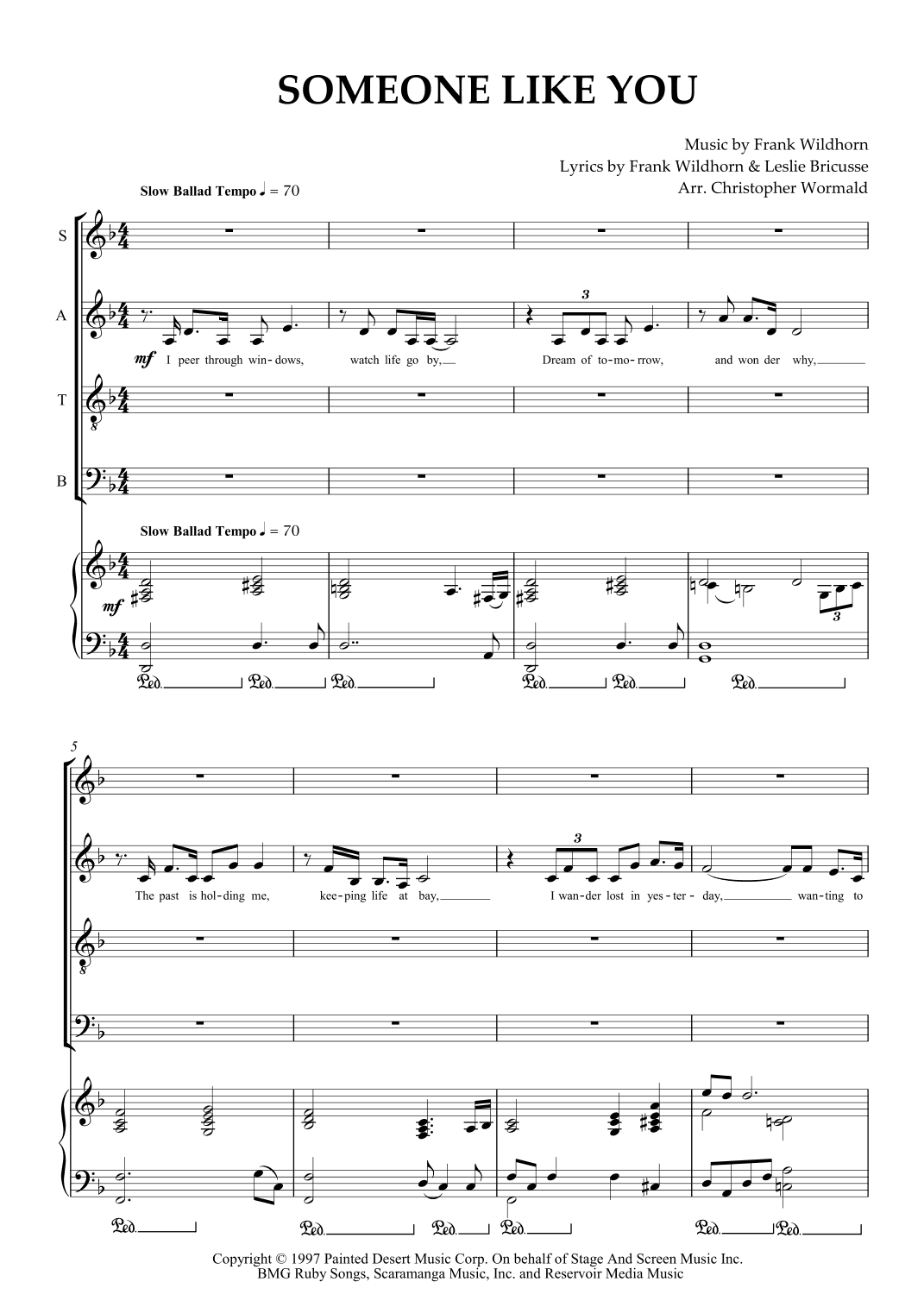 Someone Like You (arr. Christopher Wormald)