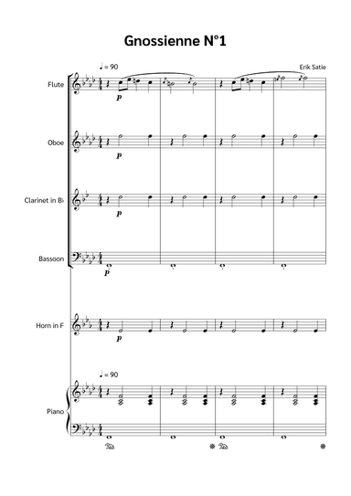 Gnossienne N°1 (arr. Jackson Spindler)