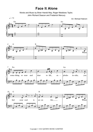 Face It Alone (arr. Michael Habrom)