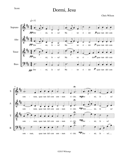 Dormi, Jesu