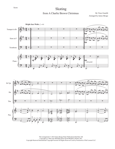 Skating (arr. James Bicigo)