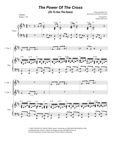 The Power Of The Cross (Oh To See The Dawn) (arr. Stephen DeCesare)