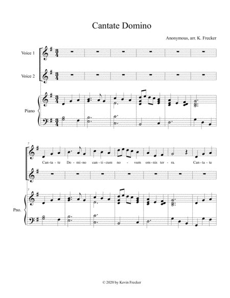 Cantate Domino (arr. Kevin Frecker)
