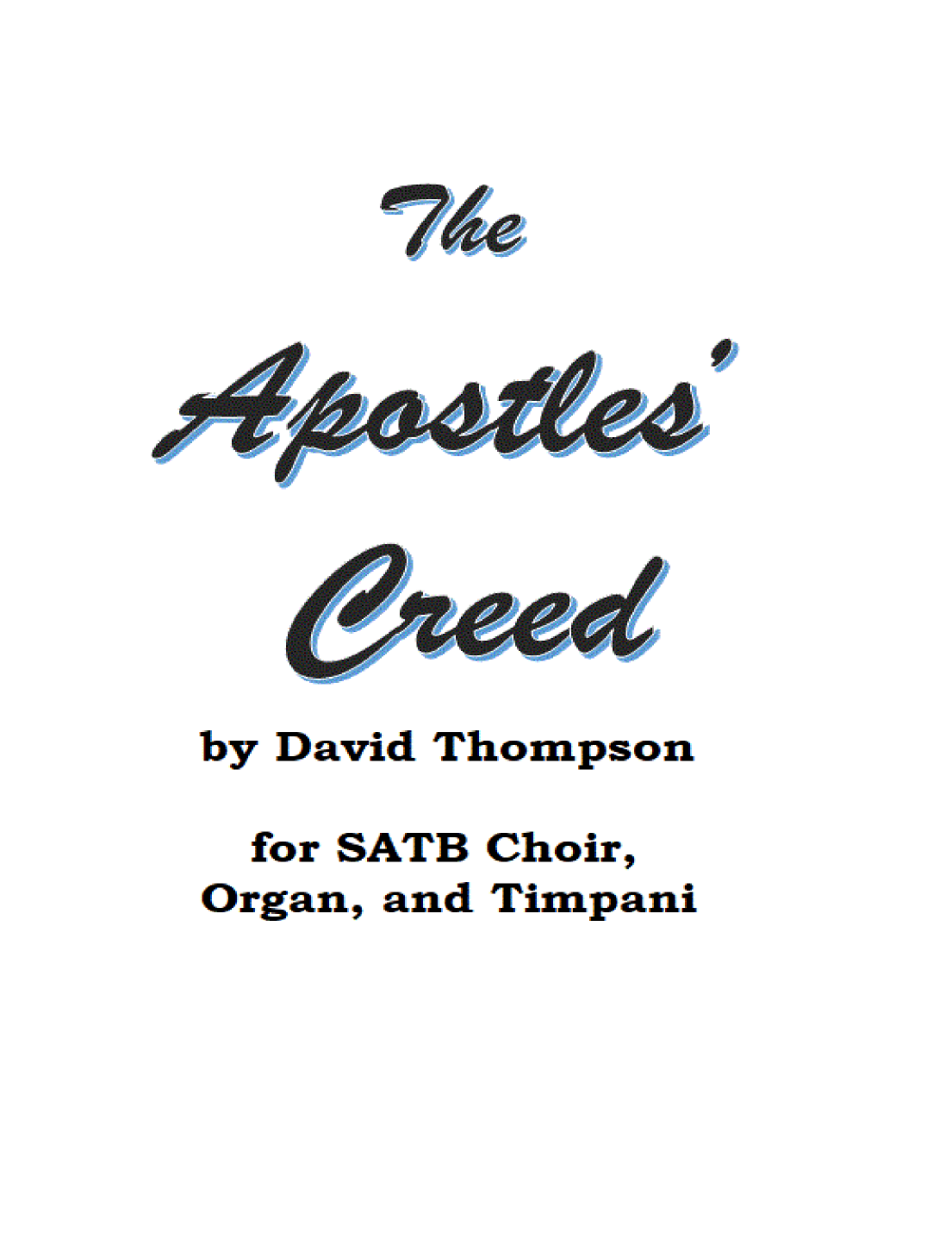 The Apostles' Creed