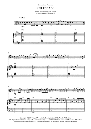 Fall For You (arr. Kaiserin Rebecca)