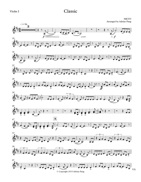 Classic (arr. Adrian Pang)