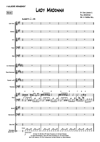 Lady Madonna (arr. Andrew Will)
