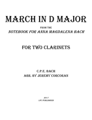March in D Major from the Notebook for Anna Magdelena Bach (arr. Jeremy Corcoran)