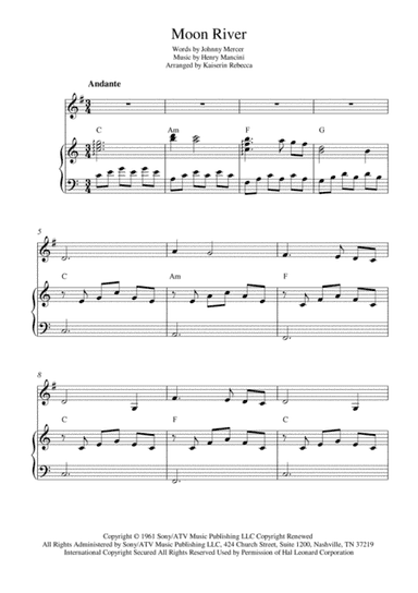 Moon River (arr. Kaiserin Rebecca)