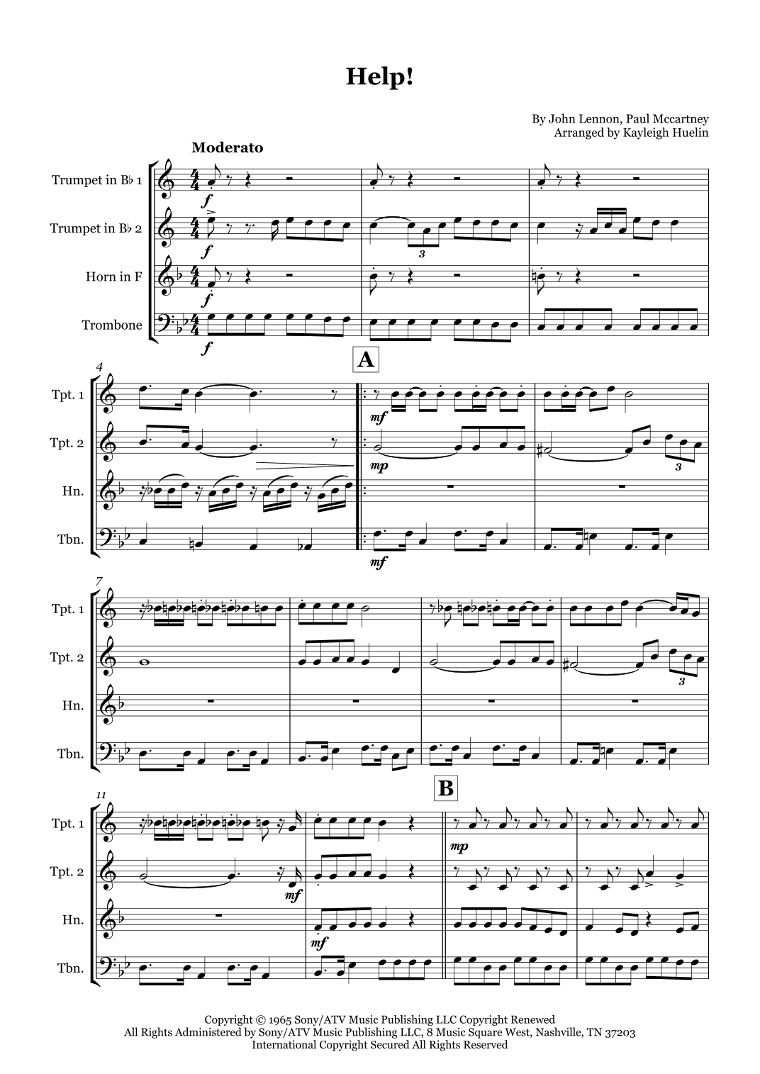 Help! (arr. Kayleigh Huelin)