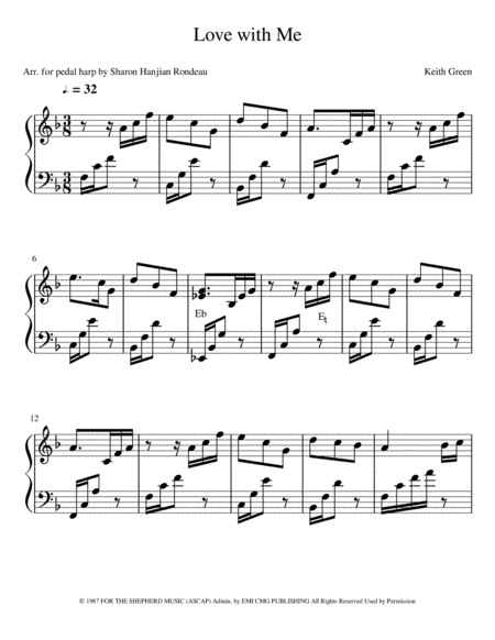 Love With Me (melody's Song) (arr. Sharon Hanjian Rondeau)