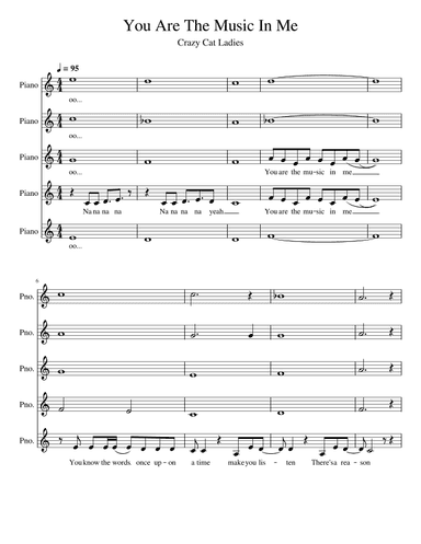 You Are The Music In Me (arr. Bee Clark)