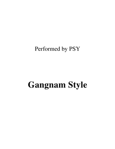 Gangnam Style (arr. Ronn M)