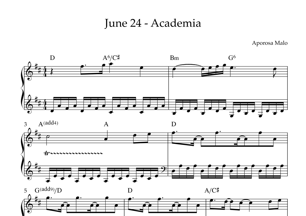 June 24 - Academia