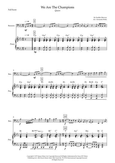 We Are The Champions (arr. Fernando Britto)