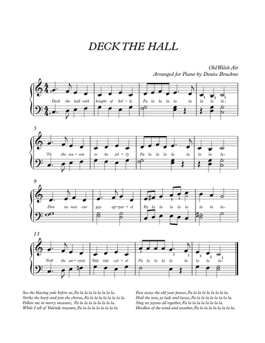Deck the Hall (arr. Denise Bruckno)