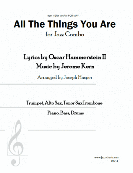 All The Things You Are (arr. Joe Hasper)