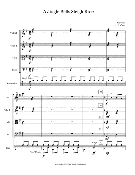 A Jingle Bells Sleigh Ride (arr. Jennifer Case)