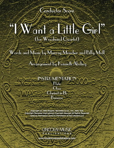 I Want A Little Girl (arr. Kenneth Abeling)