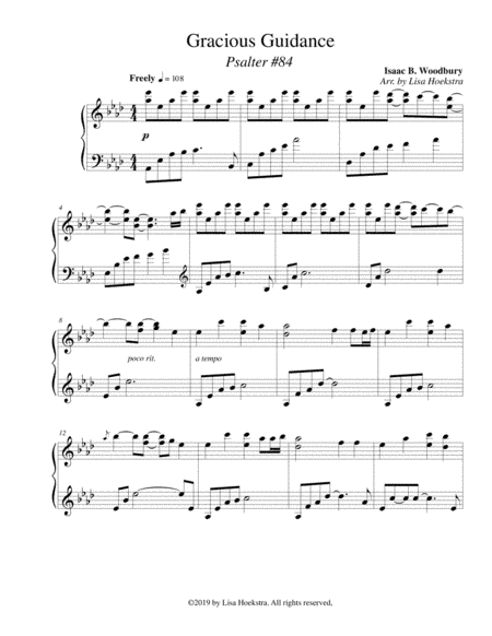 Gracious Guidance (Psalter #84) (arr. Lisa Hoekstra)