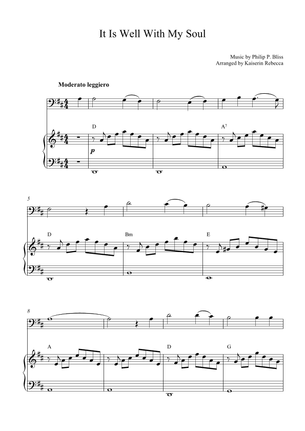 It Is Well With My Soul (arr. Kaiserin Rebecca)