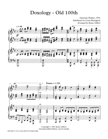 Doxology - OLD 100TH (arr. James Gilbert)
