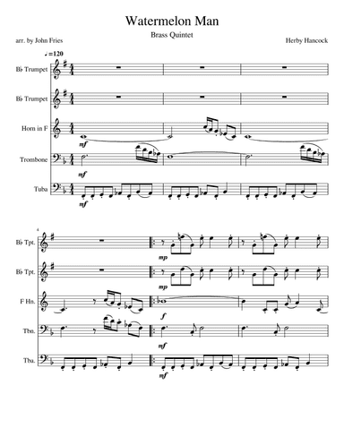 Watermelon Man (arr. John Fries)