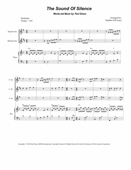 The Sound Of Silence (arr. Stephen DeCesare)