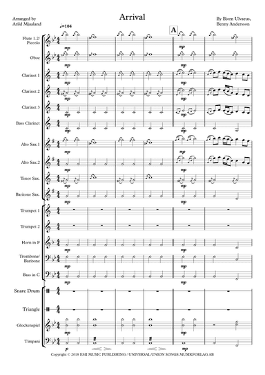 Arrival (arr. Arild Mjaaland)
