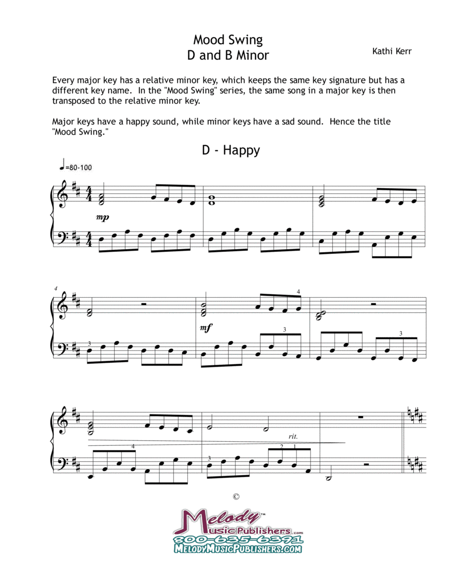 Mood Swing in D and B Minor