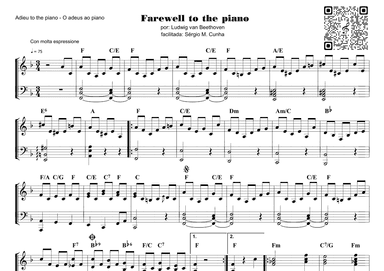 Farewell To The Piano - O adeus ao piano (arr. Piano)