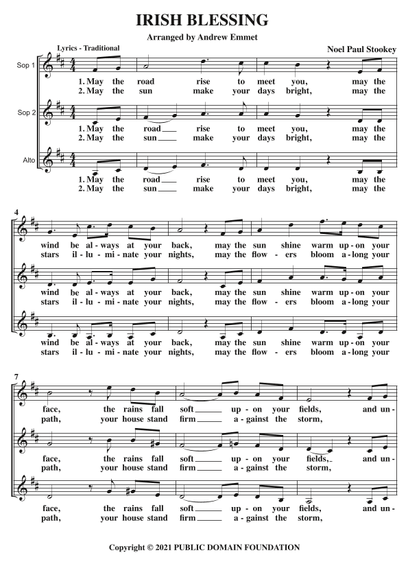 Irish Blessing (arr. Andrew Emmet)