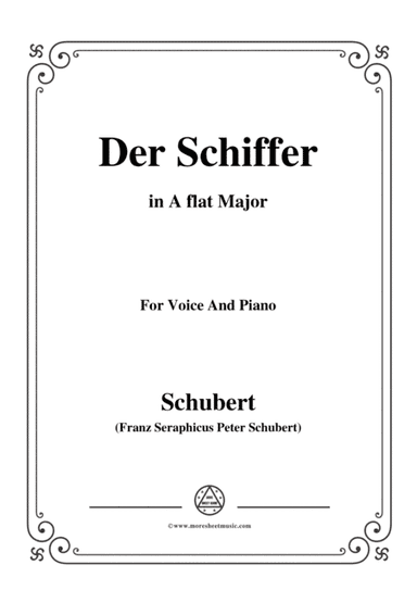 Schubert-Der Schiffer,Op.21 No.2,in A flat Major,for Voice&Piano (arr. MSM)