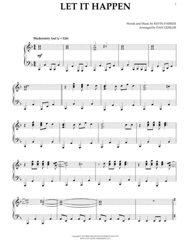 Let It Happen (arr. Dan Geisler)